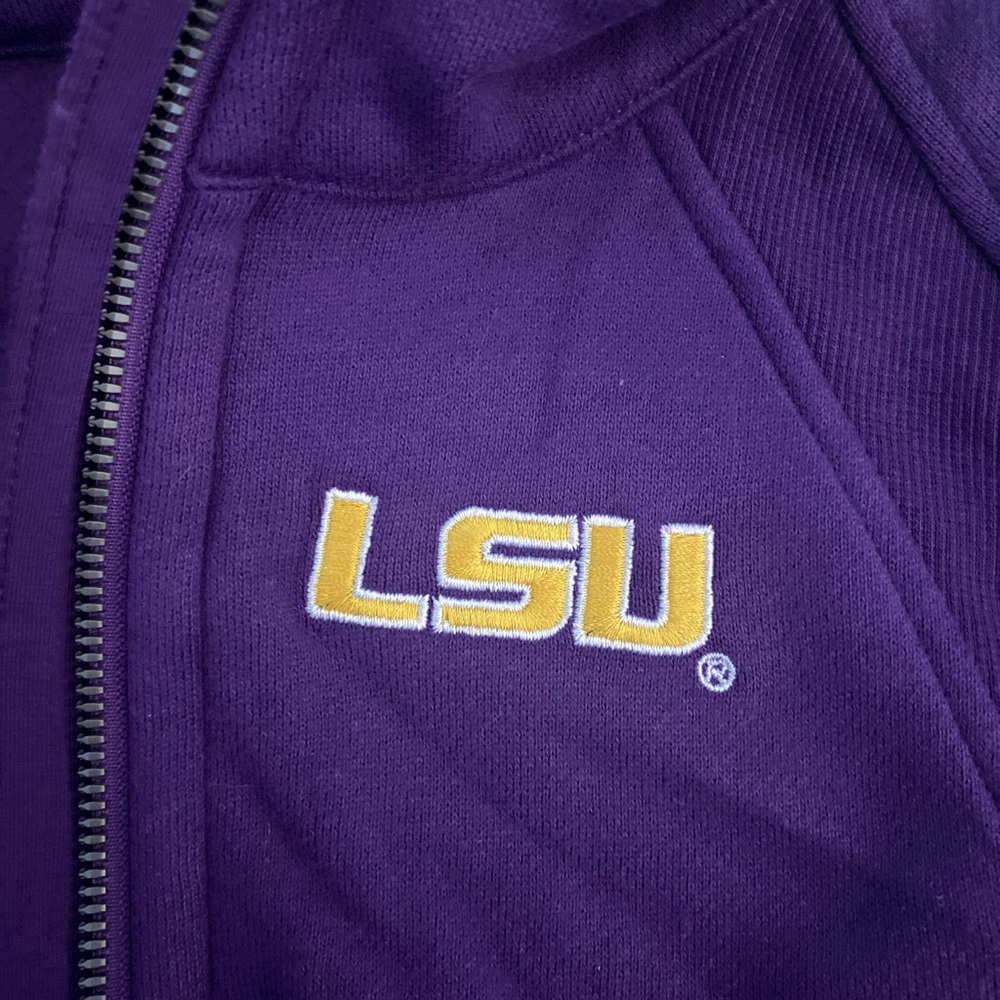 lululemon athletica LSU Purple Half-Zip Cropped Pullover - Picture 5 of 7